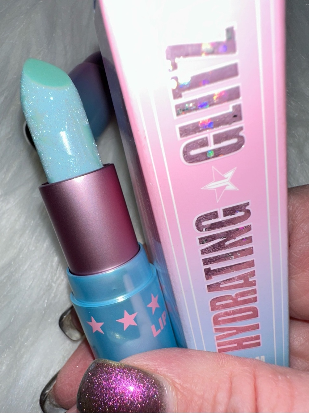 "Blue Balls"Hydrating Glitz Lip Balm collection by Jeffree Star COLLECTIBLE RARE - Picture 2 of 2